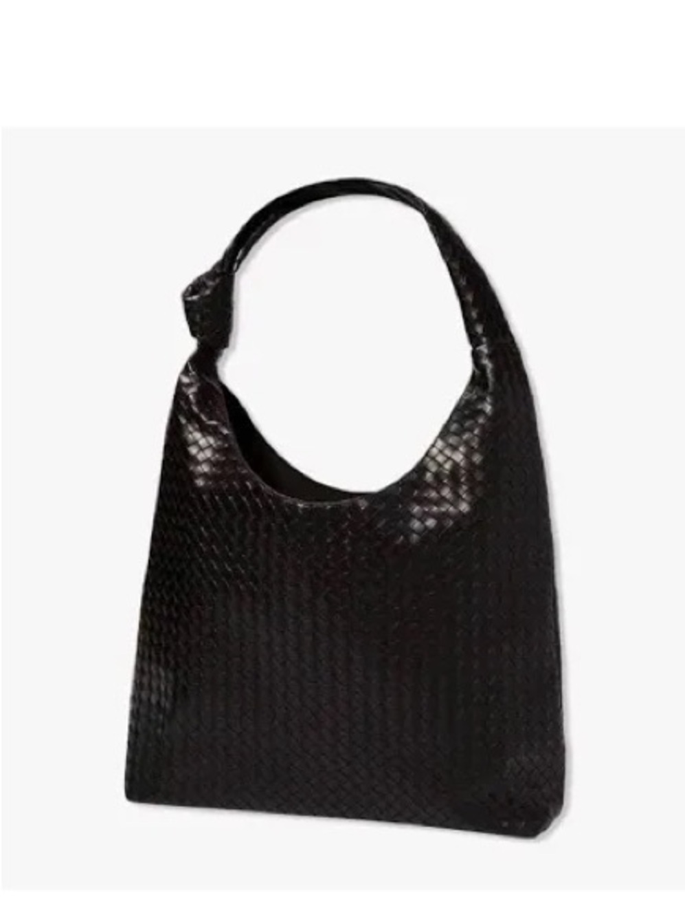 Ulta Beauty Black Woven Shoulder Tote